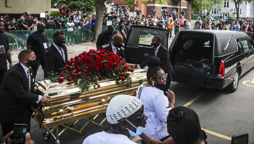 CORRECTION APTOPIX America Protests George Floyd Memorial